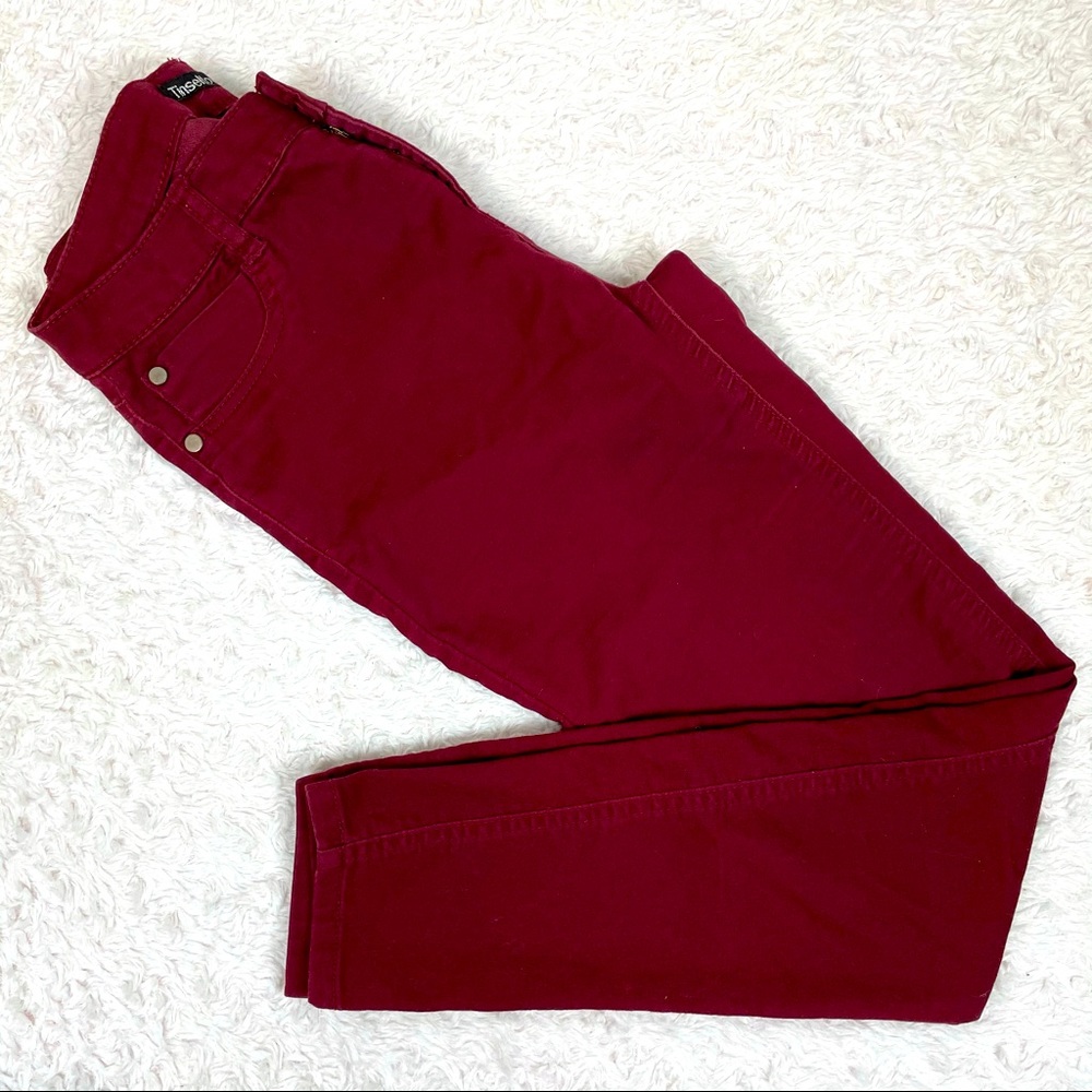 Maroon Jeans